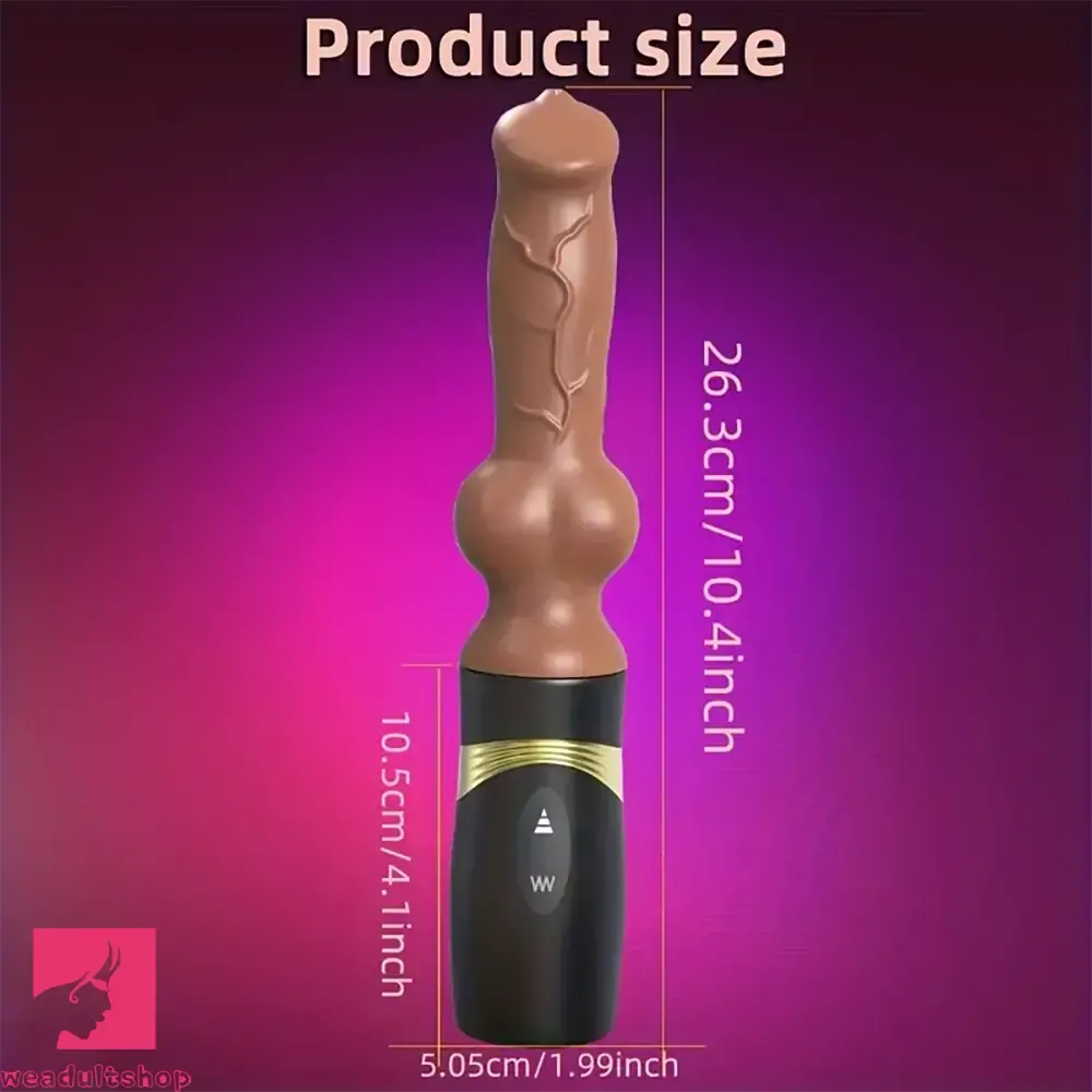 10.4in Realistic Silicone Dildo Thrusting Vibrating Sex Gun Pleasure