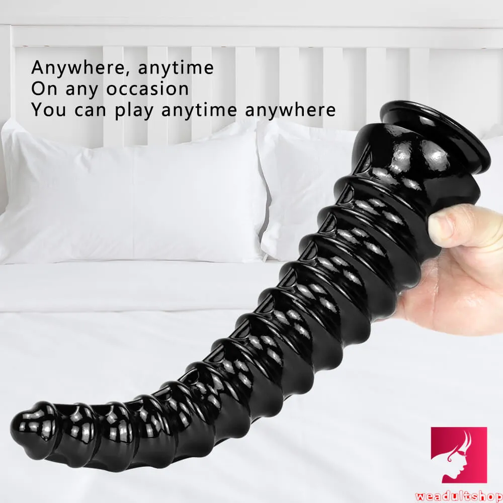13in Girl Fuck Big Black Dildo Thick Dragon Animal Adult Toy