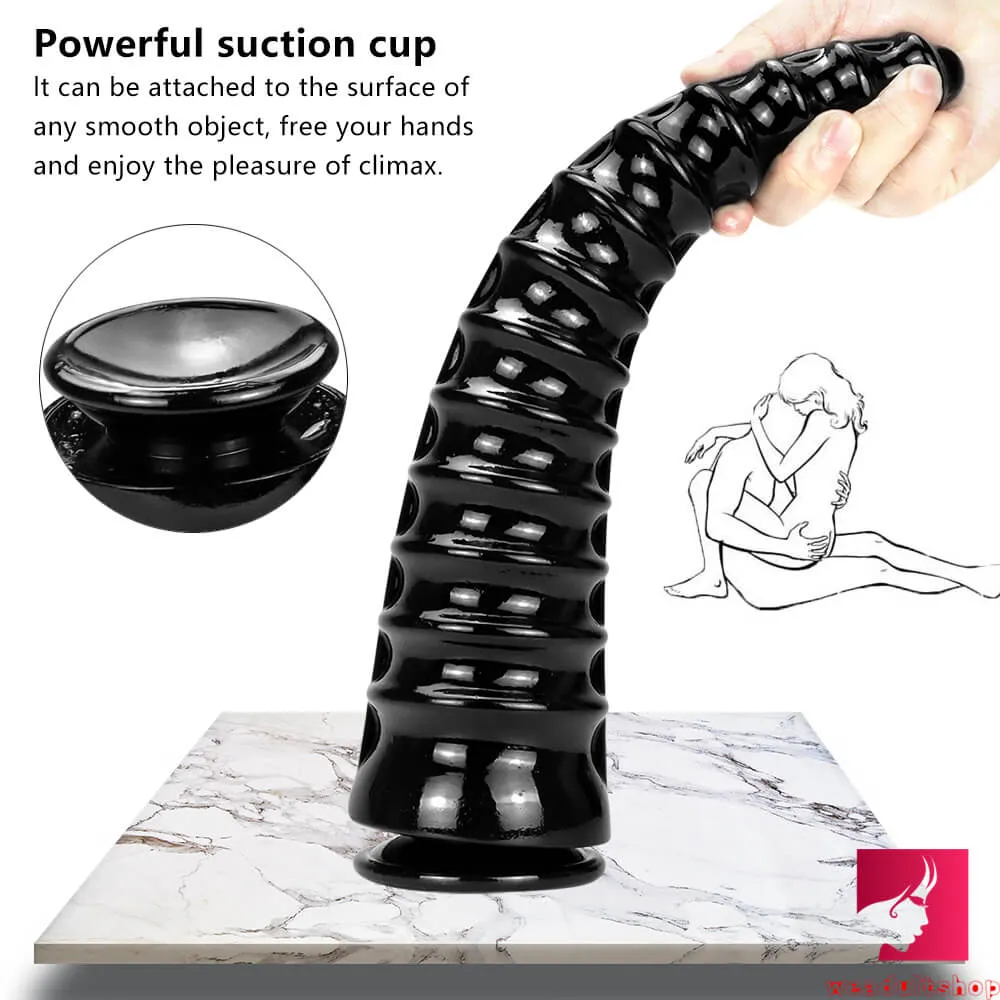 13in Girl Fuck Big Black Dildo Thick Dragon Animal Adult Toy