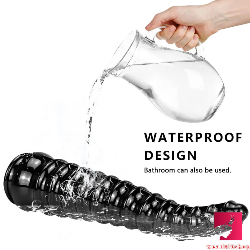 13in Girl Fuck Big Black Dildo Thick Dragon Animal Adult Toy