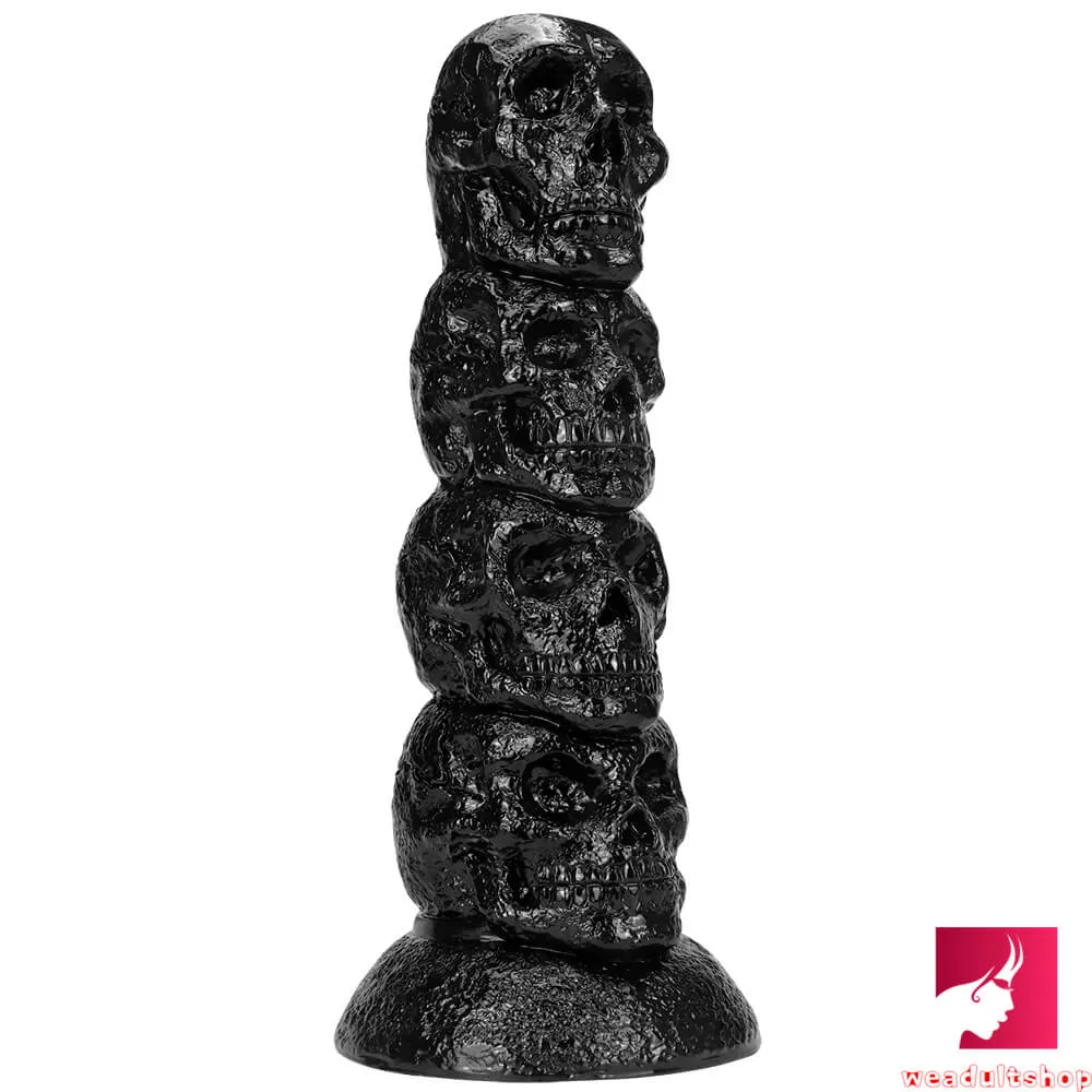 14.37in Realistic Skull Odd Big Thick Dildo For Anal Sex Fucking