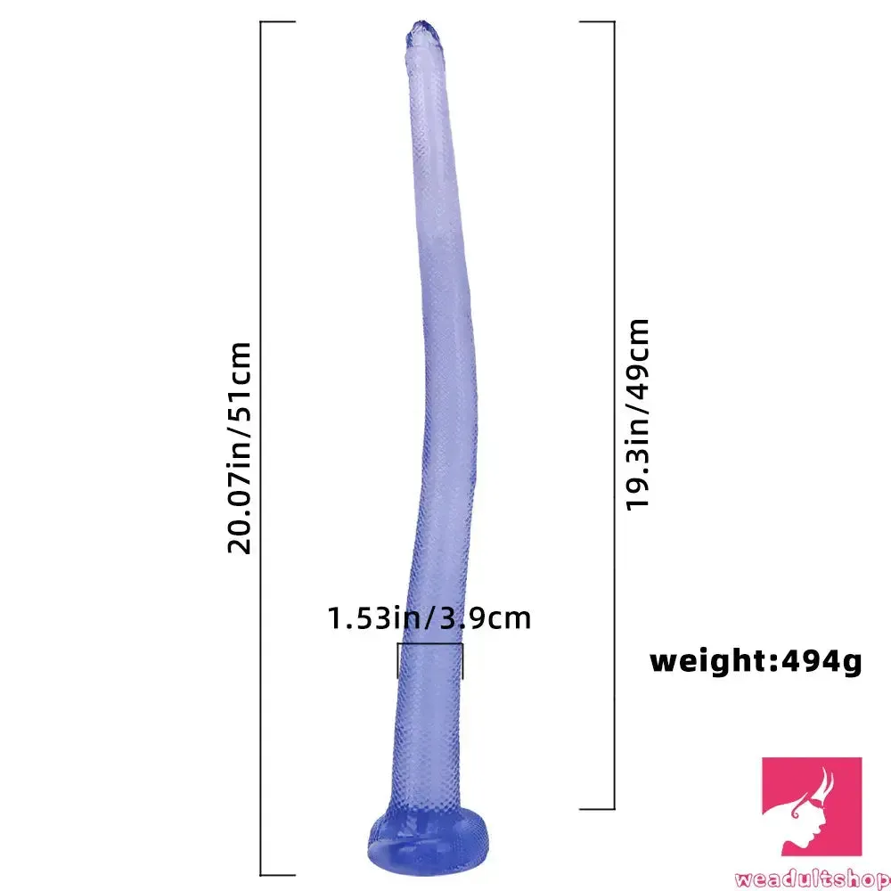 20.07in Long Huge Colorful Snake Dildo For Anal Vaginal Expansion Love