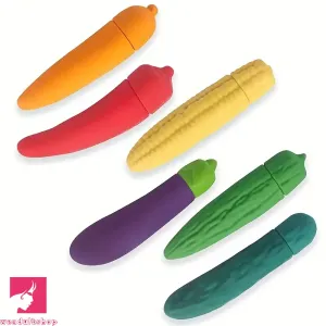 4.41in 4.72in Vegetable Shape Small Vibrating Dildo For Prostate