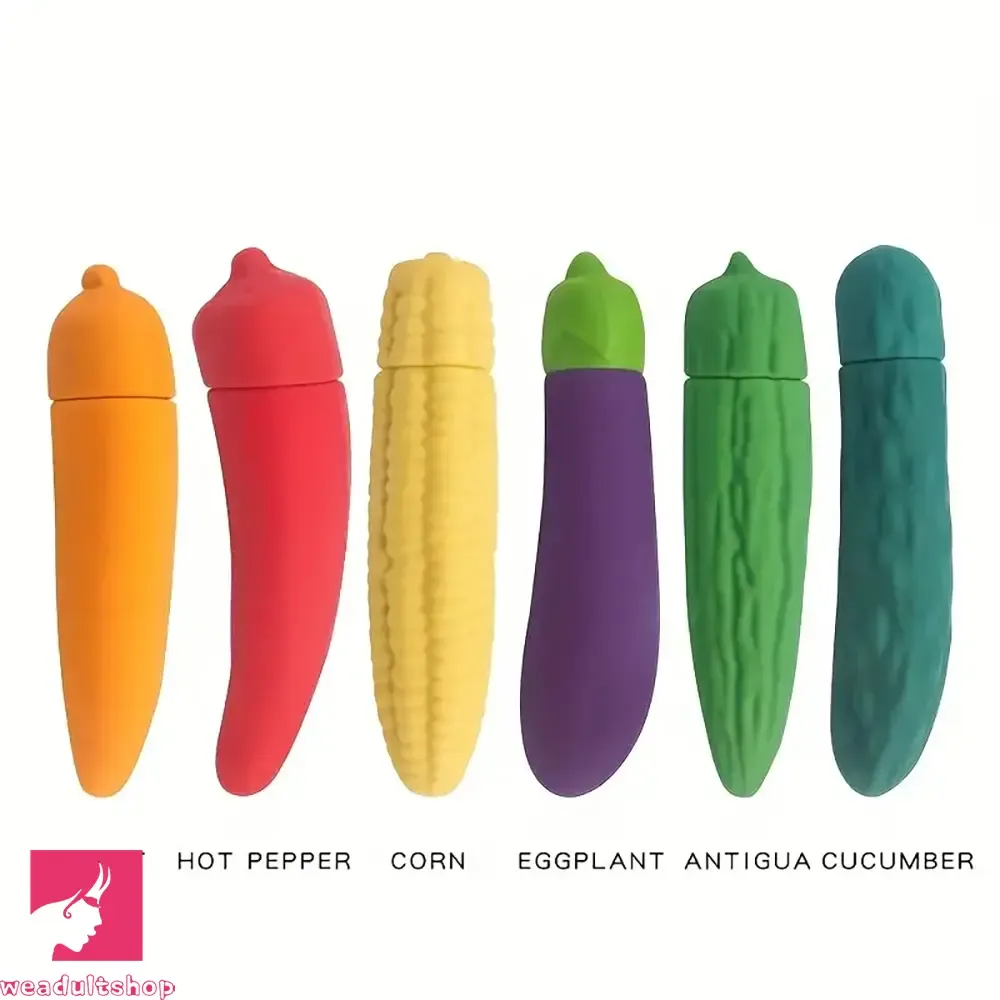 4.41in 4.72in Vegetable Shape Small Vibrating Dildo For Prostate