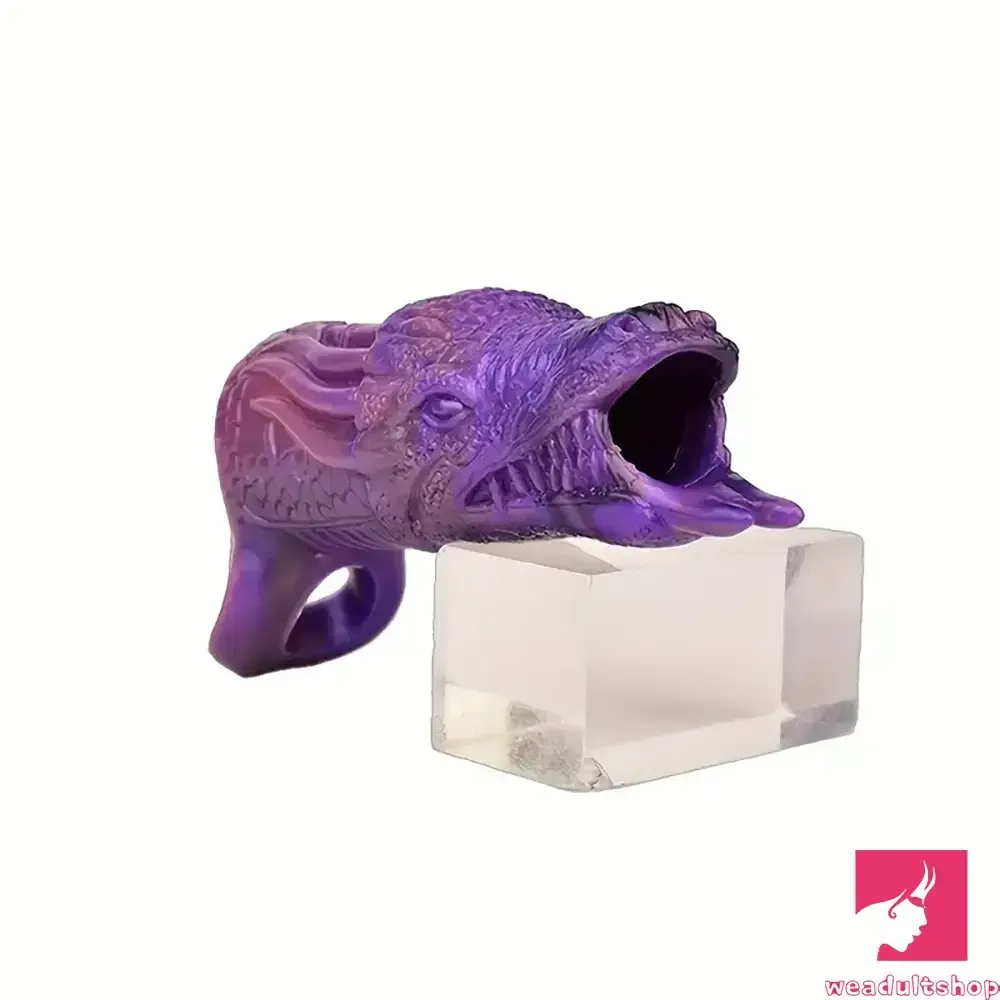 5.91in Real Silicone Dragon Fantasy Hollow Dildo Sleeve For Enlargement