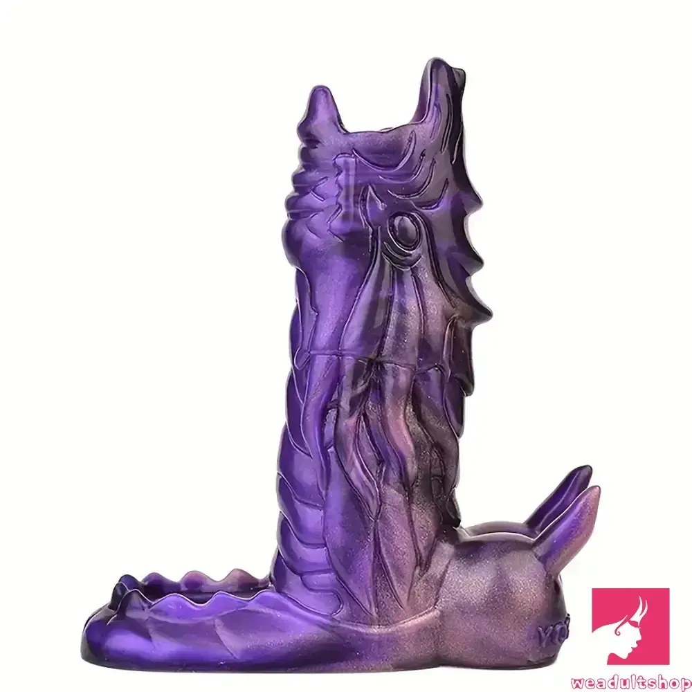 5.91in Real Silicone Dragon Fantasy Hollow Dildo Sleeve For Enlargement
