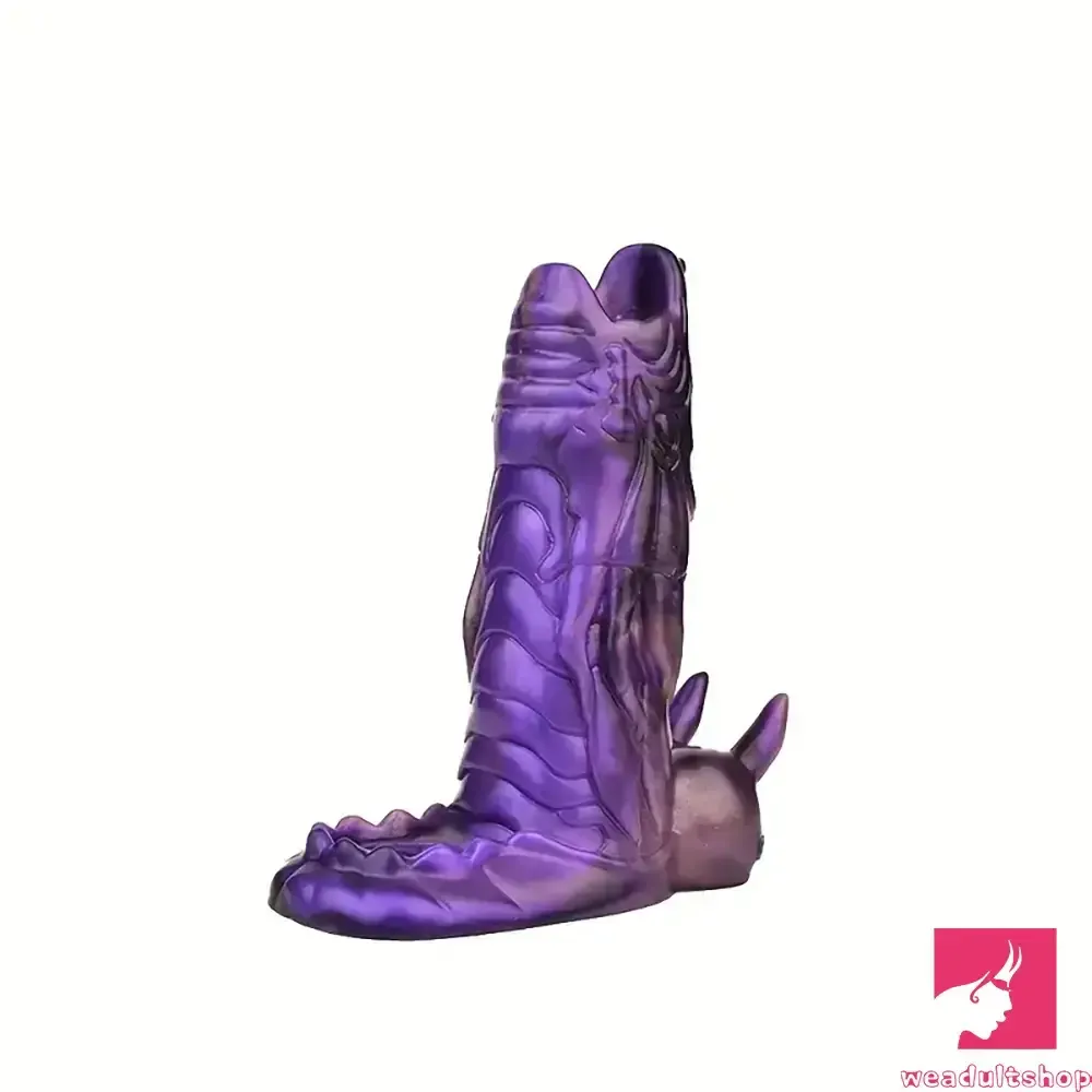 5.91in Real Silicone Dragon Fantasy Hollow Dildo Sleeve For Enlargement