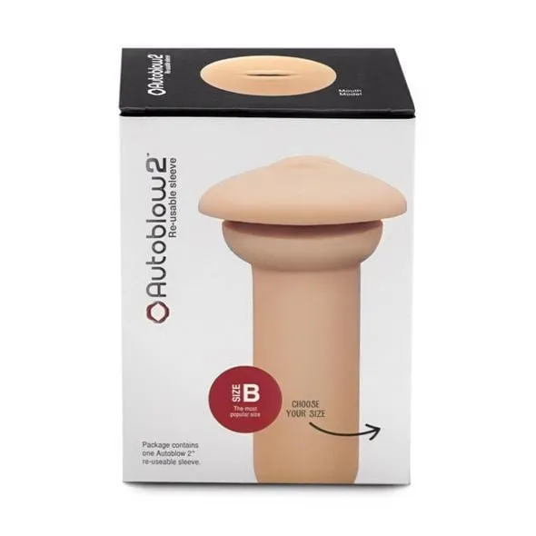 Autoblow - 2 Plus XT Sleeve Vagina and Mouth Orifice (Beige)