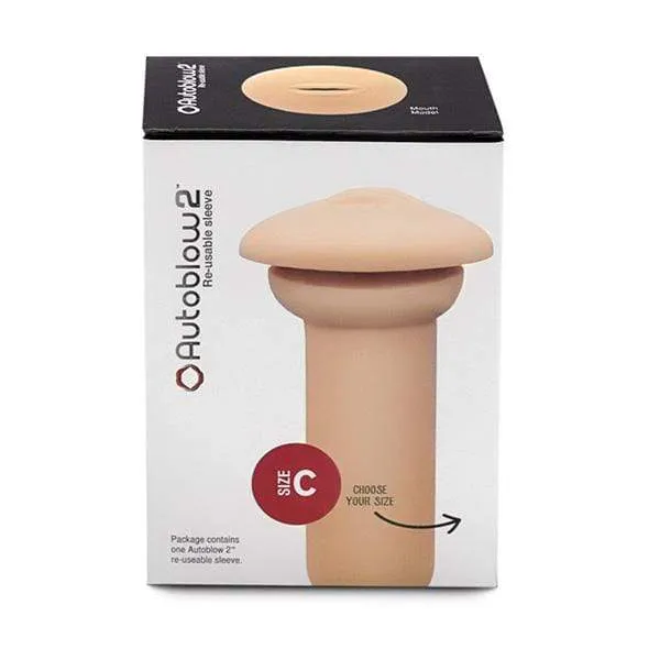 Autoblow - 2 Plus XT Sleeve Vagina and Mouth Orifice (Beige)