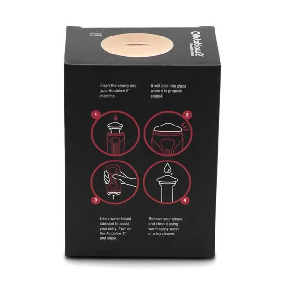 Autoblow - 2 Plus XT Sleeve Vagina and Mouth Orifice (Beige)