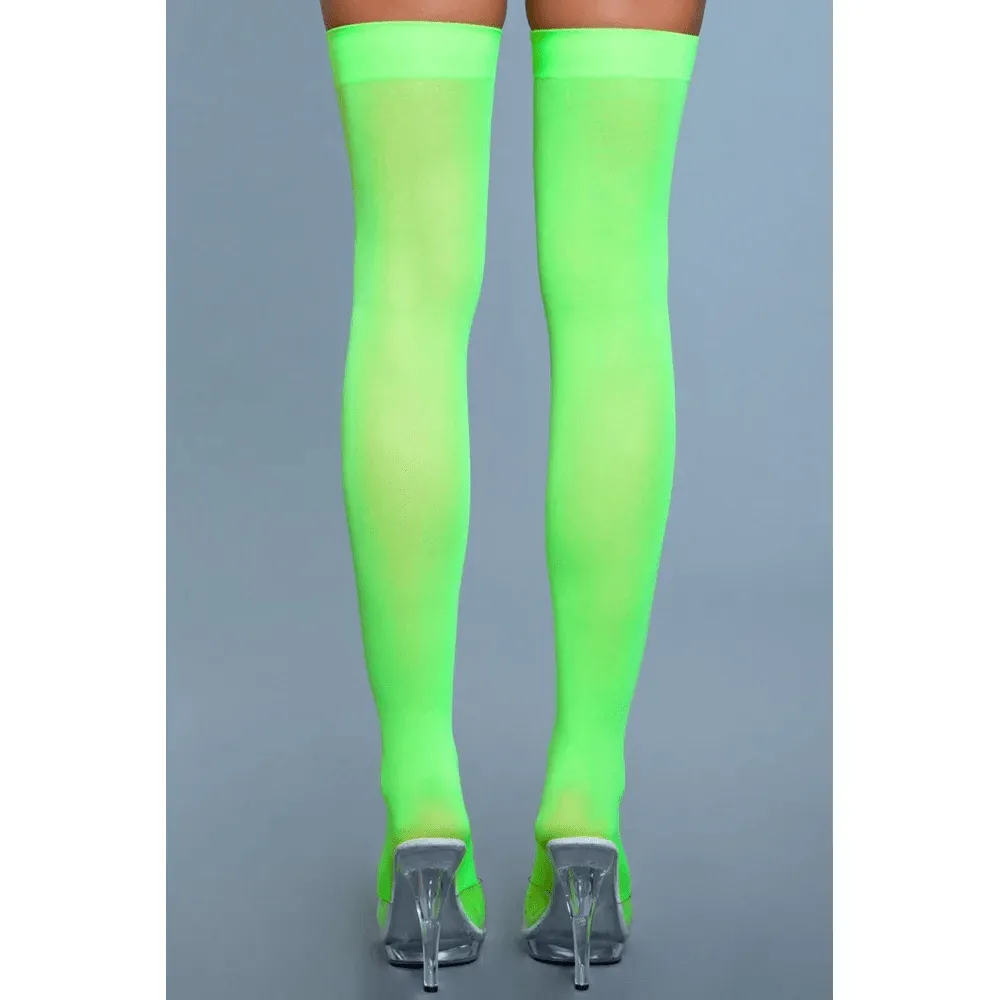 BeWicked Opaque Nylon Thigh Highs