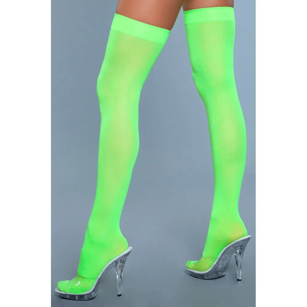 BeWicked Opaque Nylon Thigh Highs