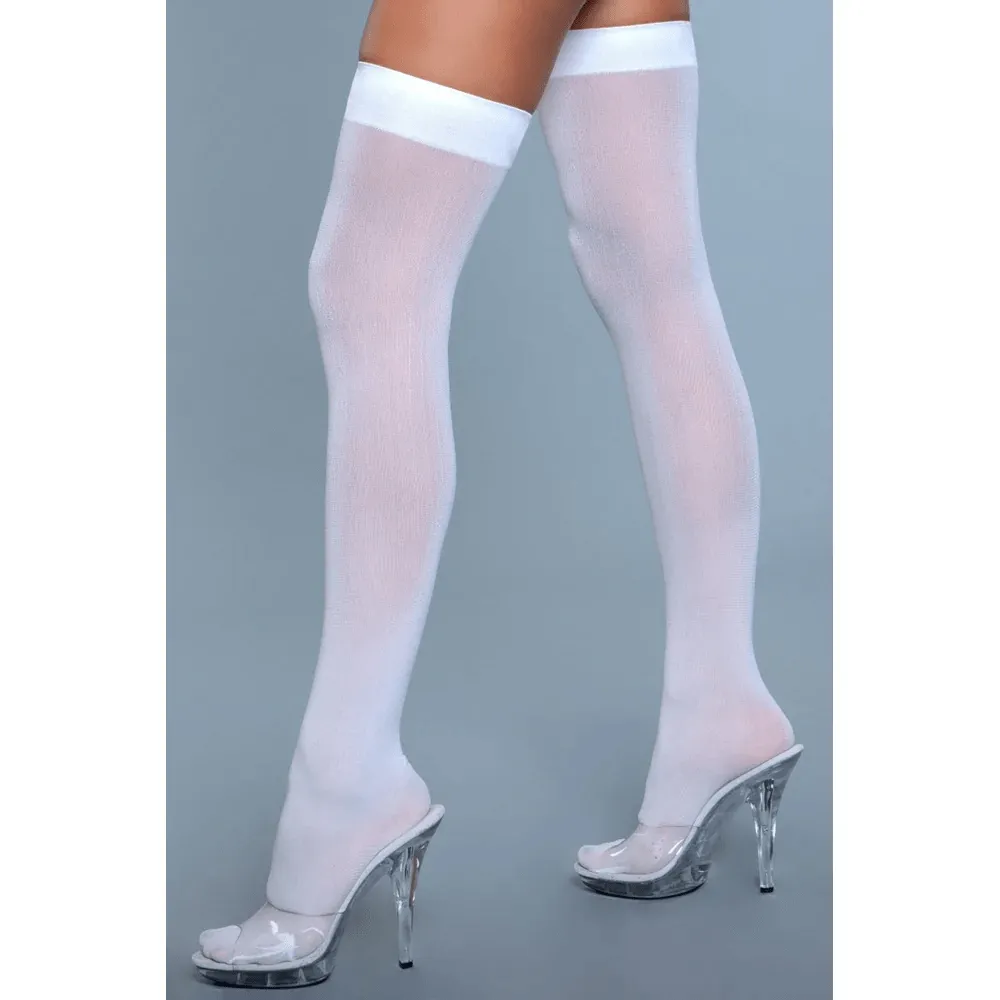 BeWicked Opaque Nylon Thigh Highs
