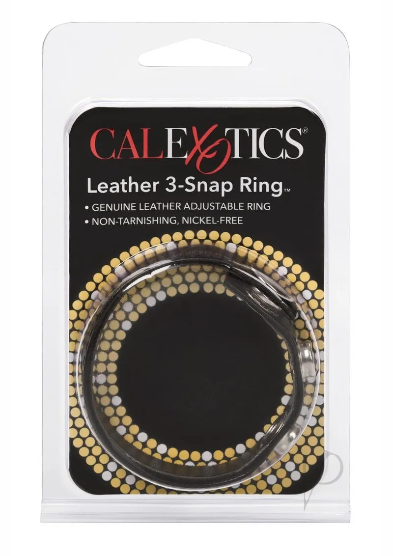Black Leather Cock Ring