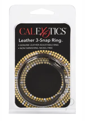 Black Leather Cock Ring