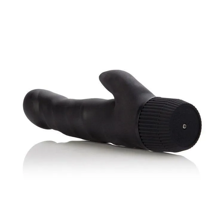California Exotics - Black Velvet Clit Arouser Rabbit Vibrator (Black)