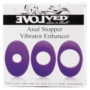 Evolved Vibrator Enhancer Silicone  - 3-Pack: Small. Medium. Thick Purple