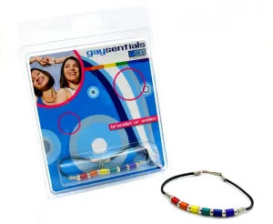 GS Rainbow Aluminum Tube Bracelet 8in.