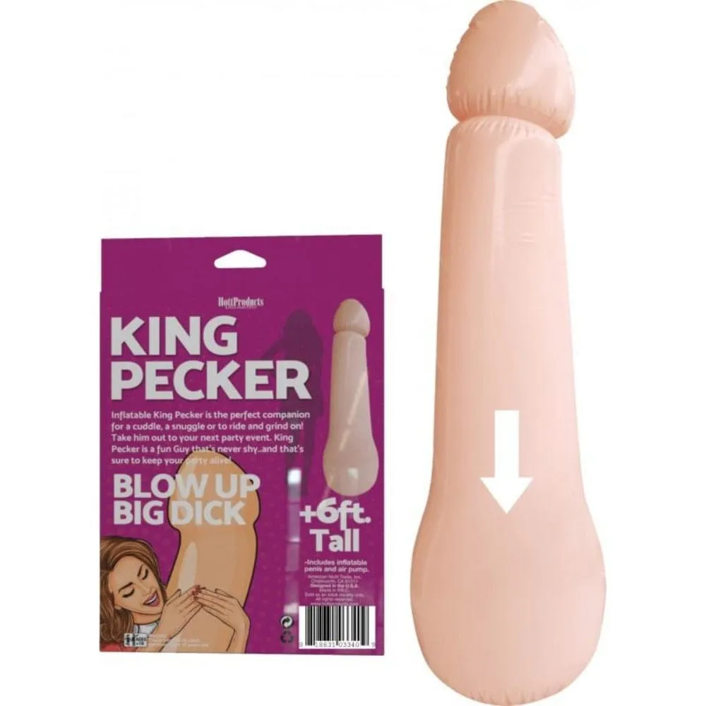 Hott Products King Pecker Blow Up Big Dick Doll
