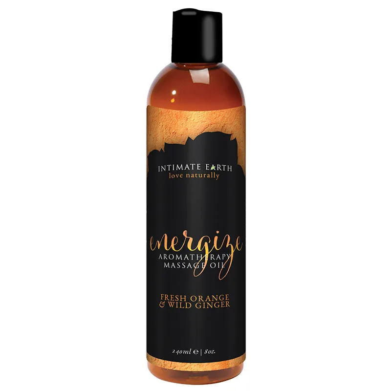 Intimate Earth Energize Massage Oil 8oz