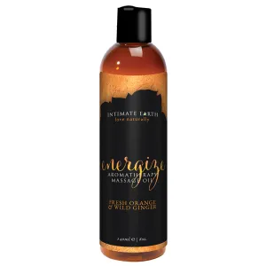 Intimate Earth Energize Massage Oil 8oz