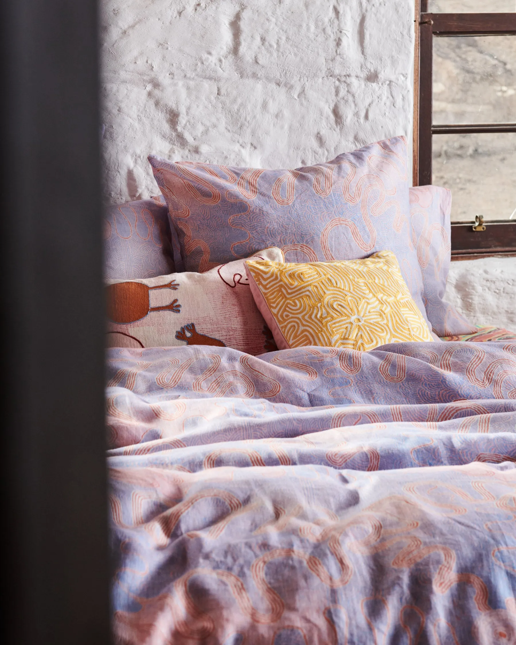 Kalaya Ngura Organic Cotton European Pillowcases