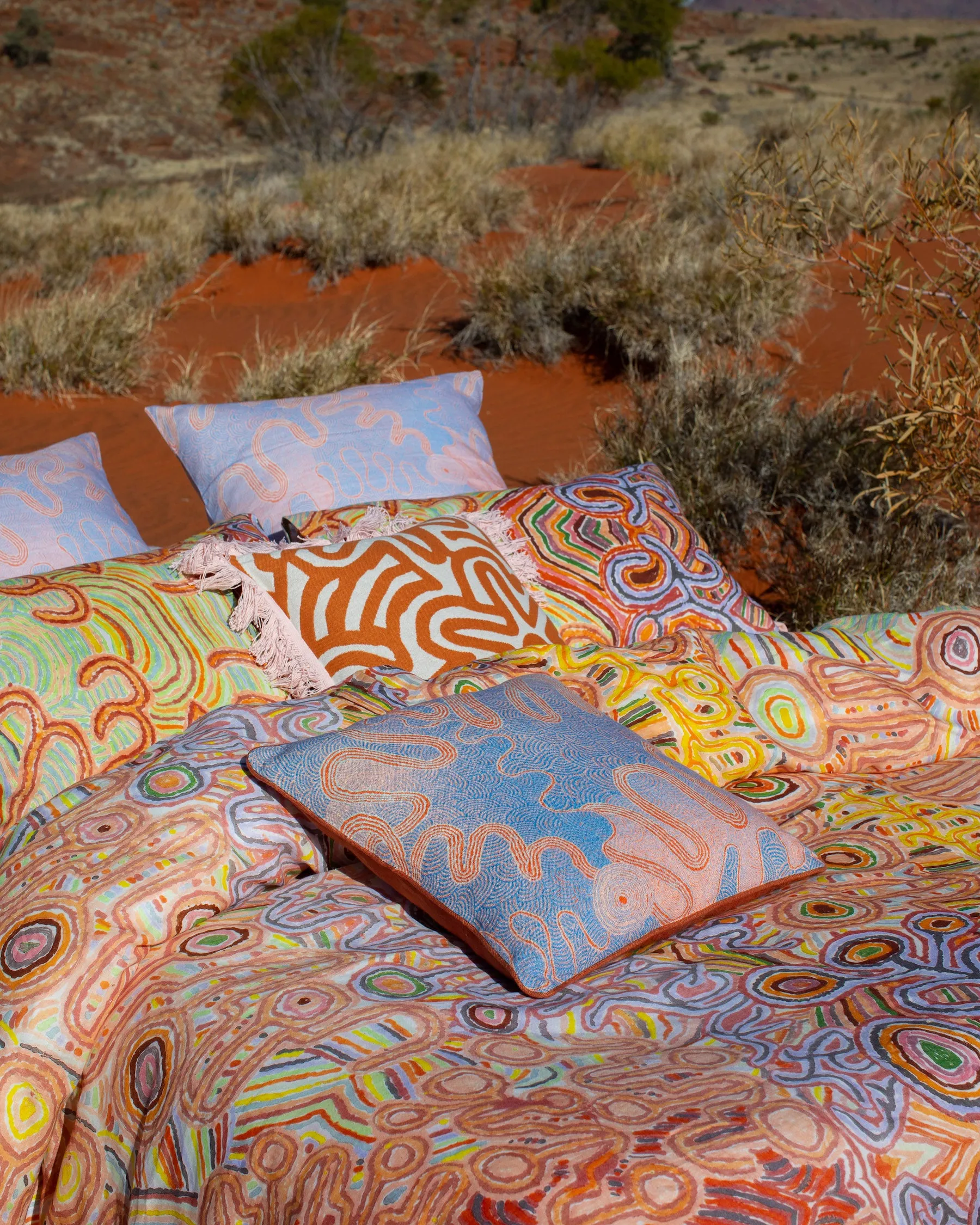 Kalaya Ngura Organic Cotton European Pillowcases