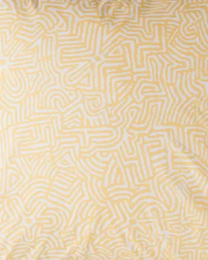Kalaya Tjukurpa Straw Organic Cotton Fitted Sheet