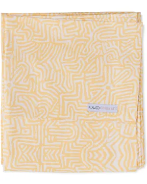 Kalaya Tjukurpa Straw Organic Cotton Flat Sheet