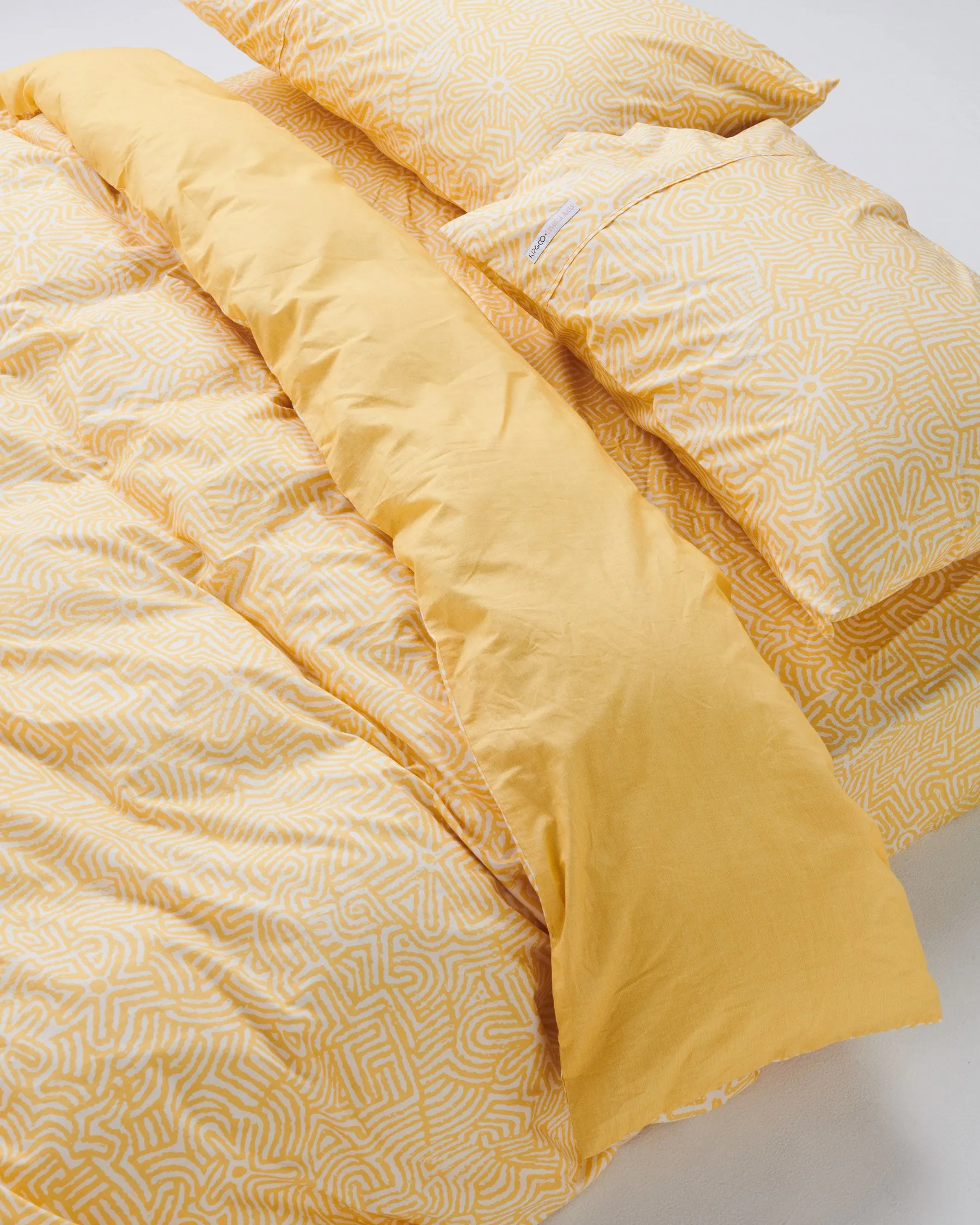 Kalaya Tjukurpa Straw Organic Cotton Pillowcases