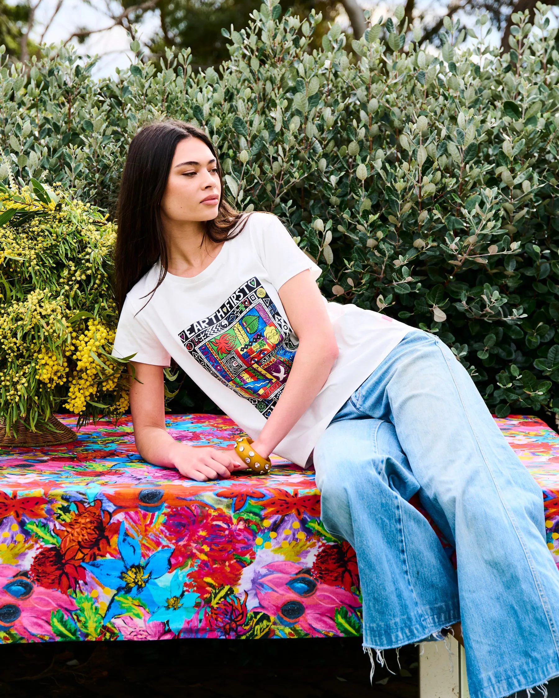 Kip&Co x Jenny Kee Earth First Wilderness Adult Organic Cotton T-shirt
