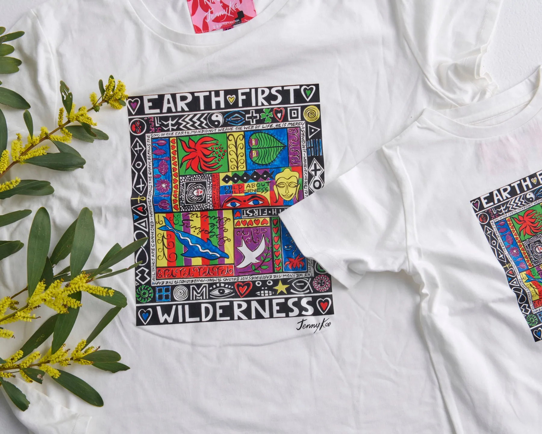 Kip&Co x Jenny Kee Earth First Wilderness Adult Organic Cotton T-shirt