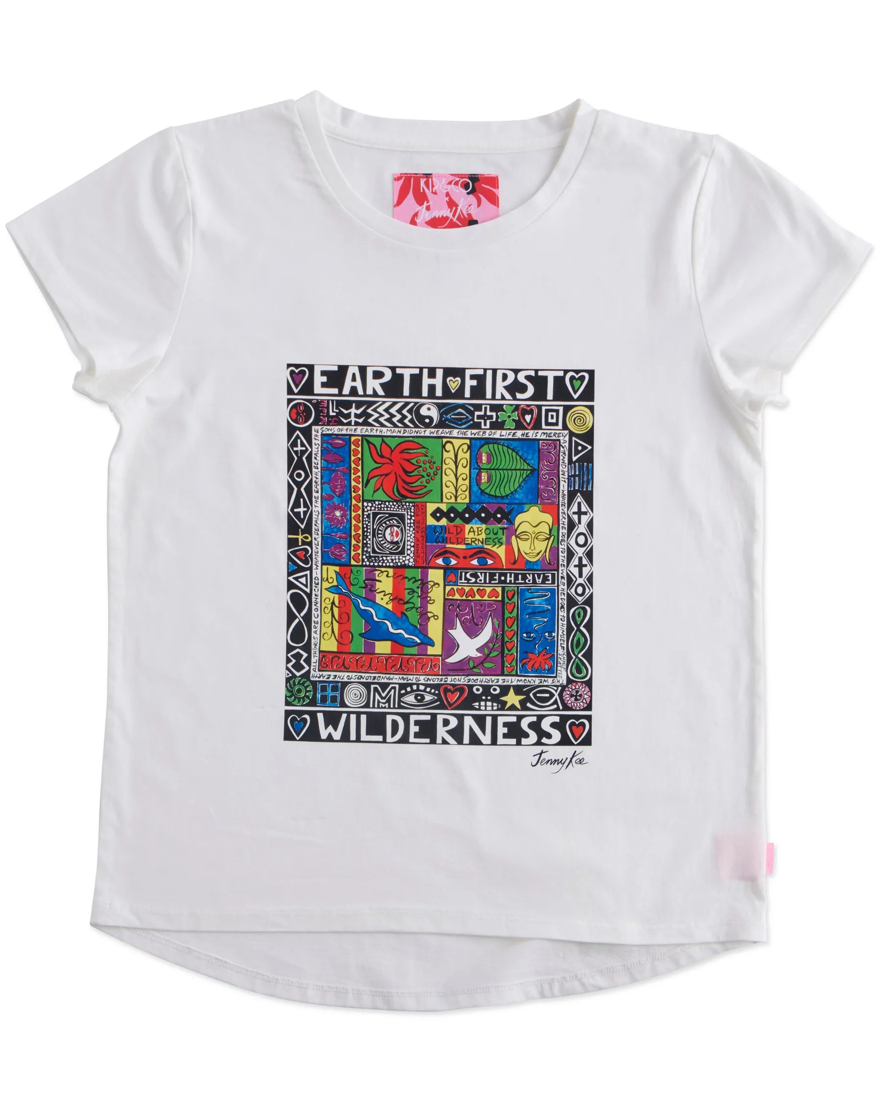 Kip&Co x Jenny Kee Earth First Wilderness Adult Organic Cotton T-shirt