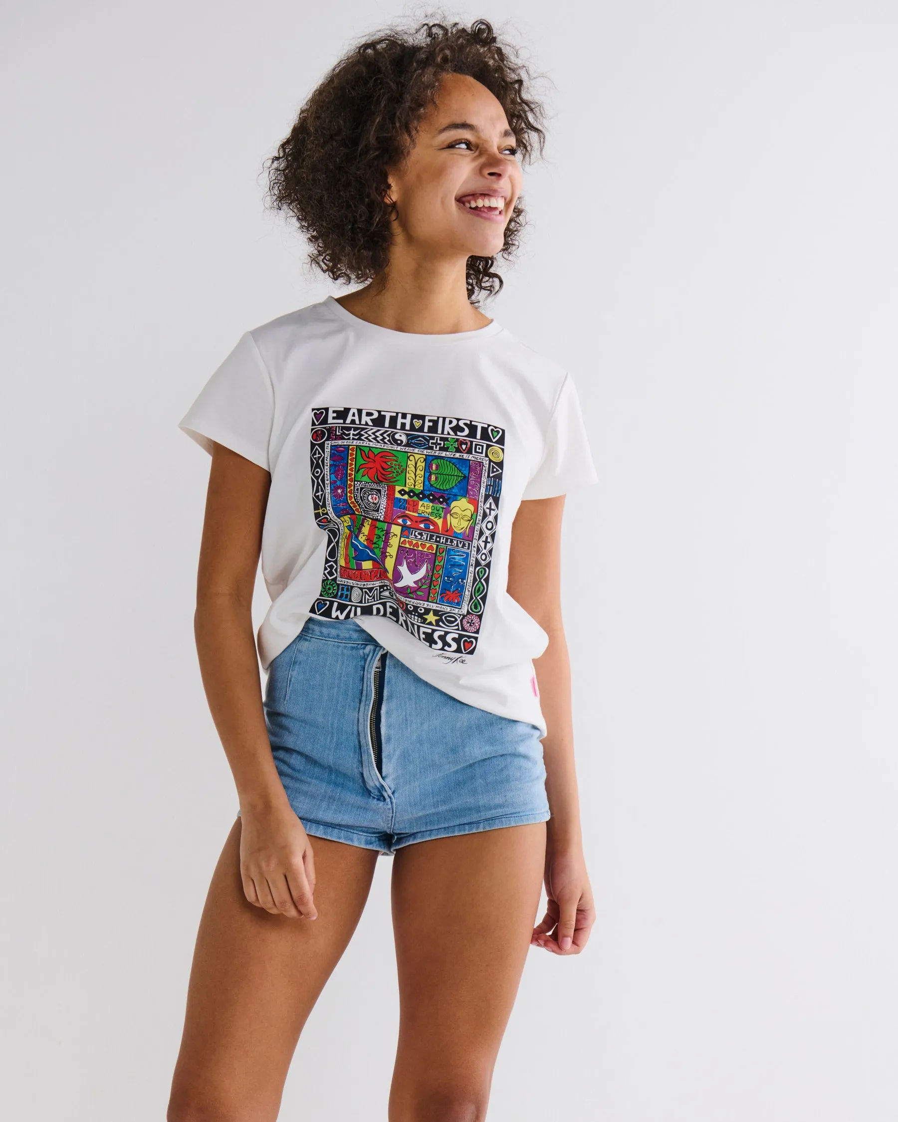 Kip&Co x Jenny Kee Earth First Wilderness Adult Organic Cotton T-shirt