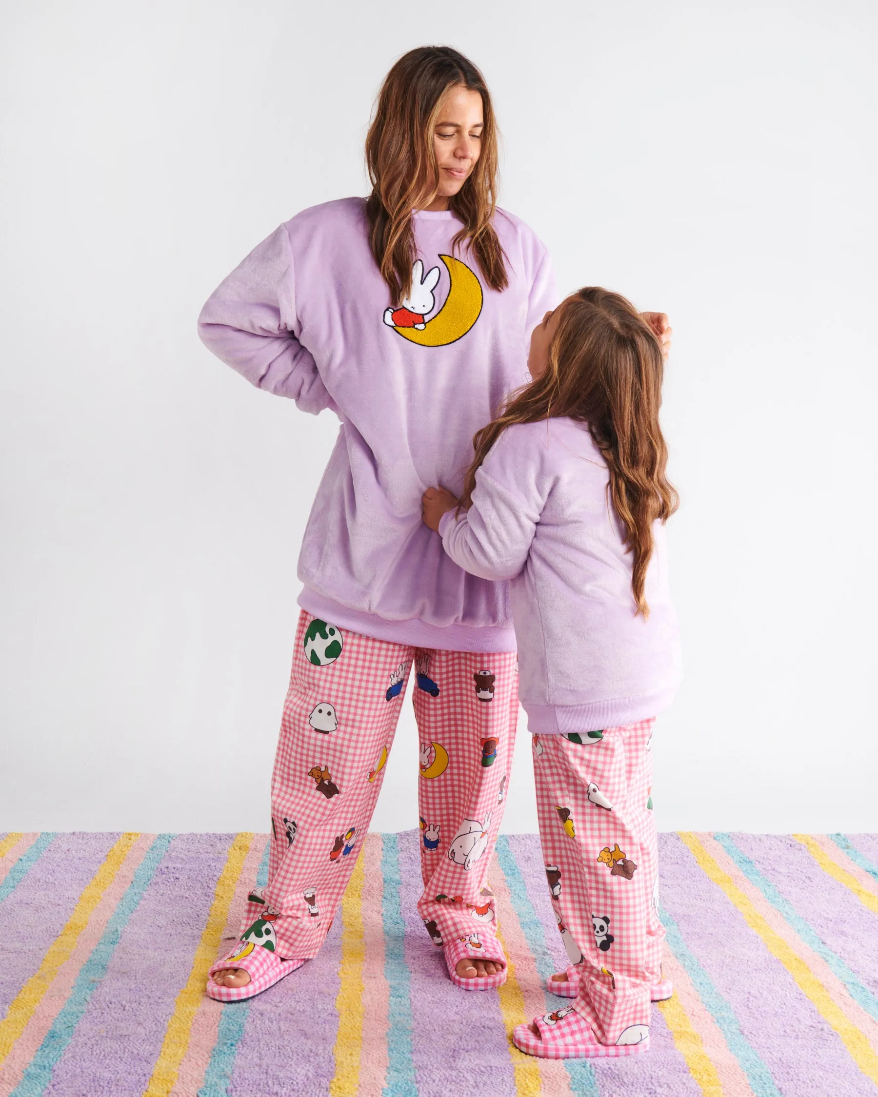 Kip&Co x Miffy Miffy And Mates Adult Flannelette Long Sleeve Shirt & Pant Pyjama Set