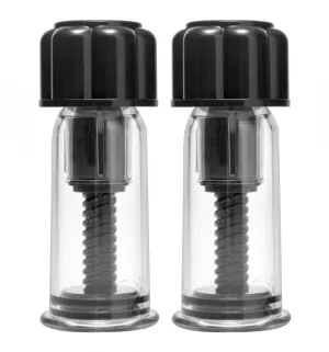 Ms Max Powerful Twist Nipple Suckers Blk