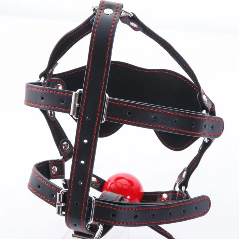 NPG - Benitsubaki Ball Gag with Blindfold Set (Black)