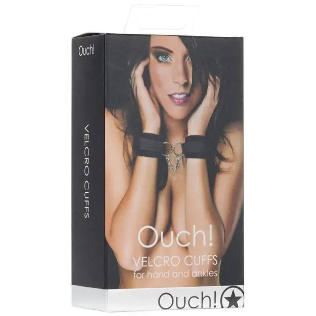 Shots - Ouch! Velcro Hand & Ankle Cuffs (Black)