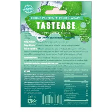 Tastease Edible Pasties or Penis Wrap Pepermint by Sex Candy