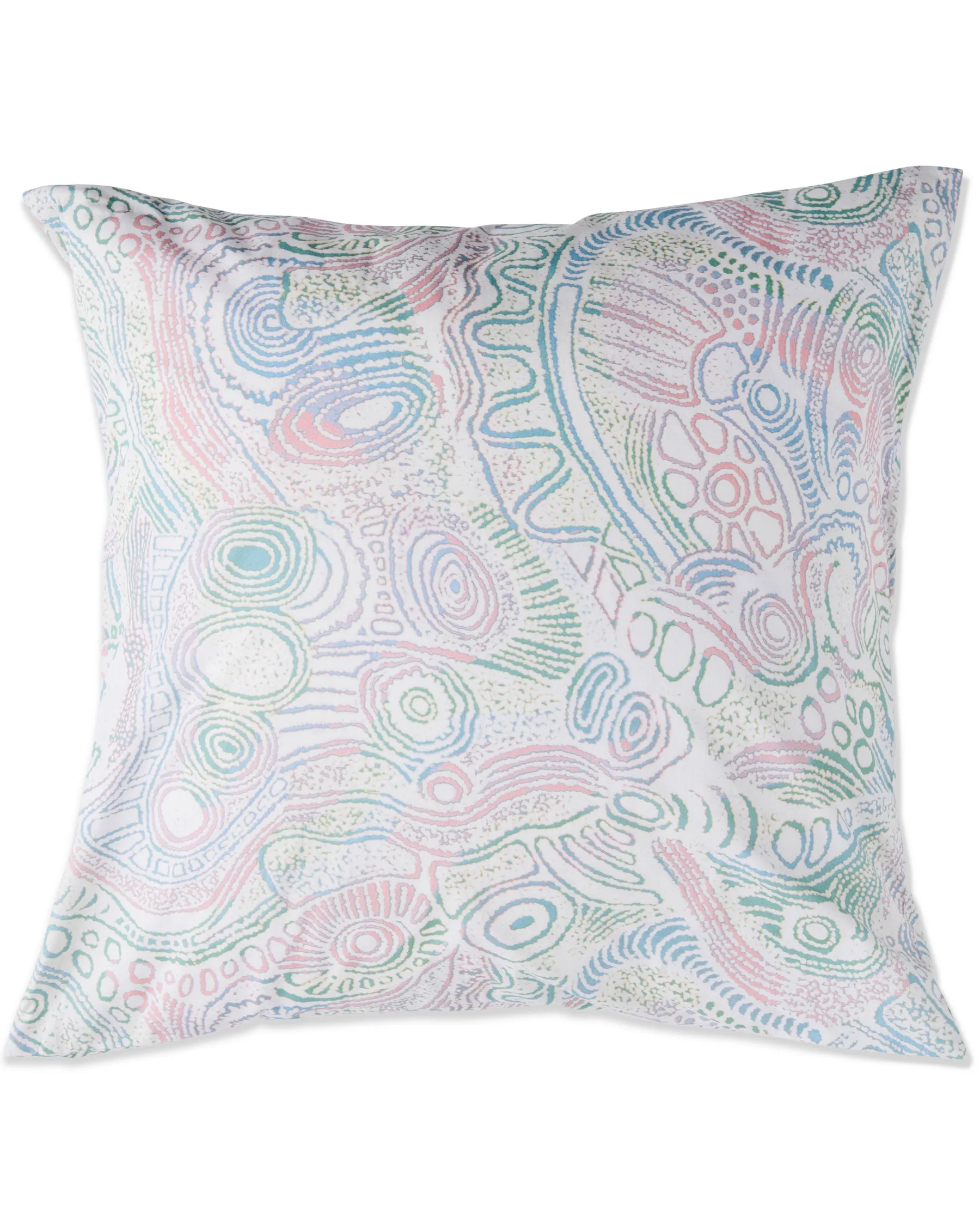 Tjala Tjukurpa Pastel Organic Cotton European Pillowcases